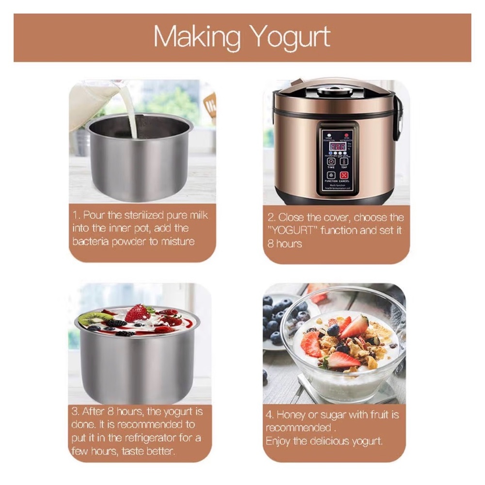 Gold Multi-Function Health Fermentation Pot - Picture 4 of 9